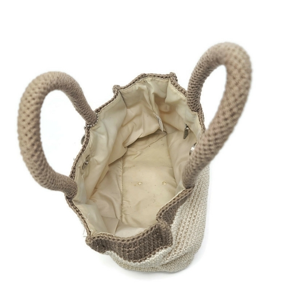 The Sak 7x9 Fabric Knotted Shoulder Handbag Creme - Picture 4 of 8